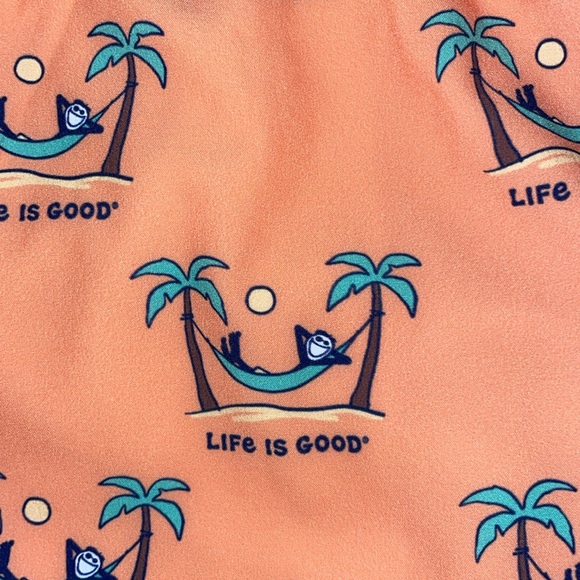 Men’s Life is Good size large drawstring bathing suit trucks NWT - Picture 9 of 9